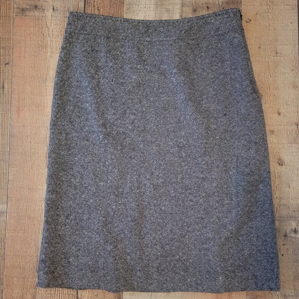 Gap Black Heather Wool Blend Pencil Skirt – Size 8